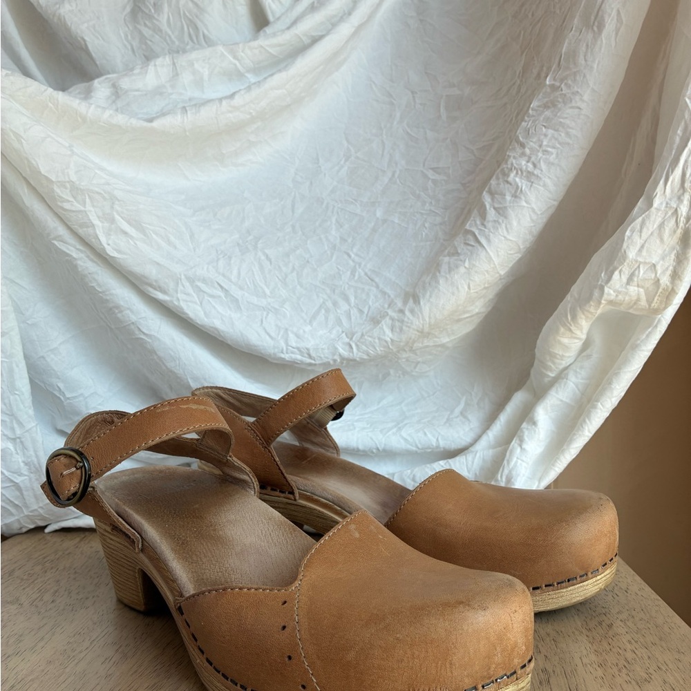 Dansko Brown Leather Mules